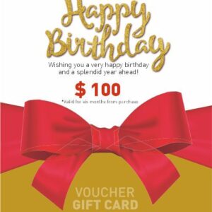 $100 HAPPY BIRTHDAY GIFT CARD