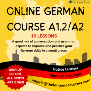 Online German Conversation Course (levels: A1.2/A2)